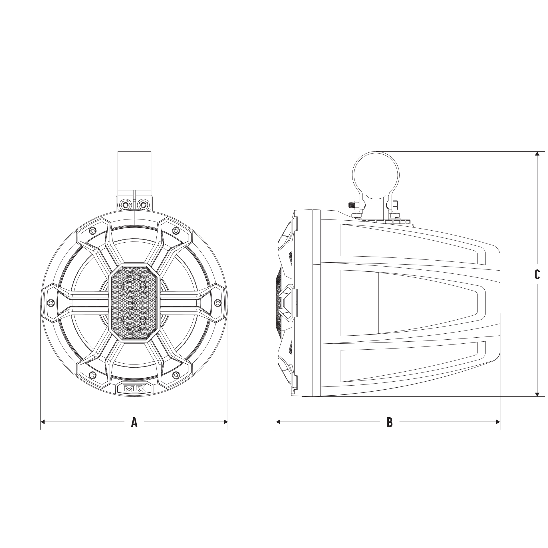 PS8C-BP Dimensions