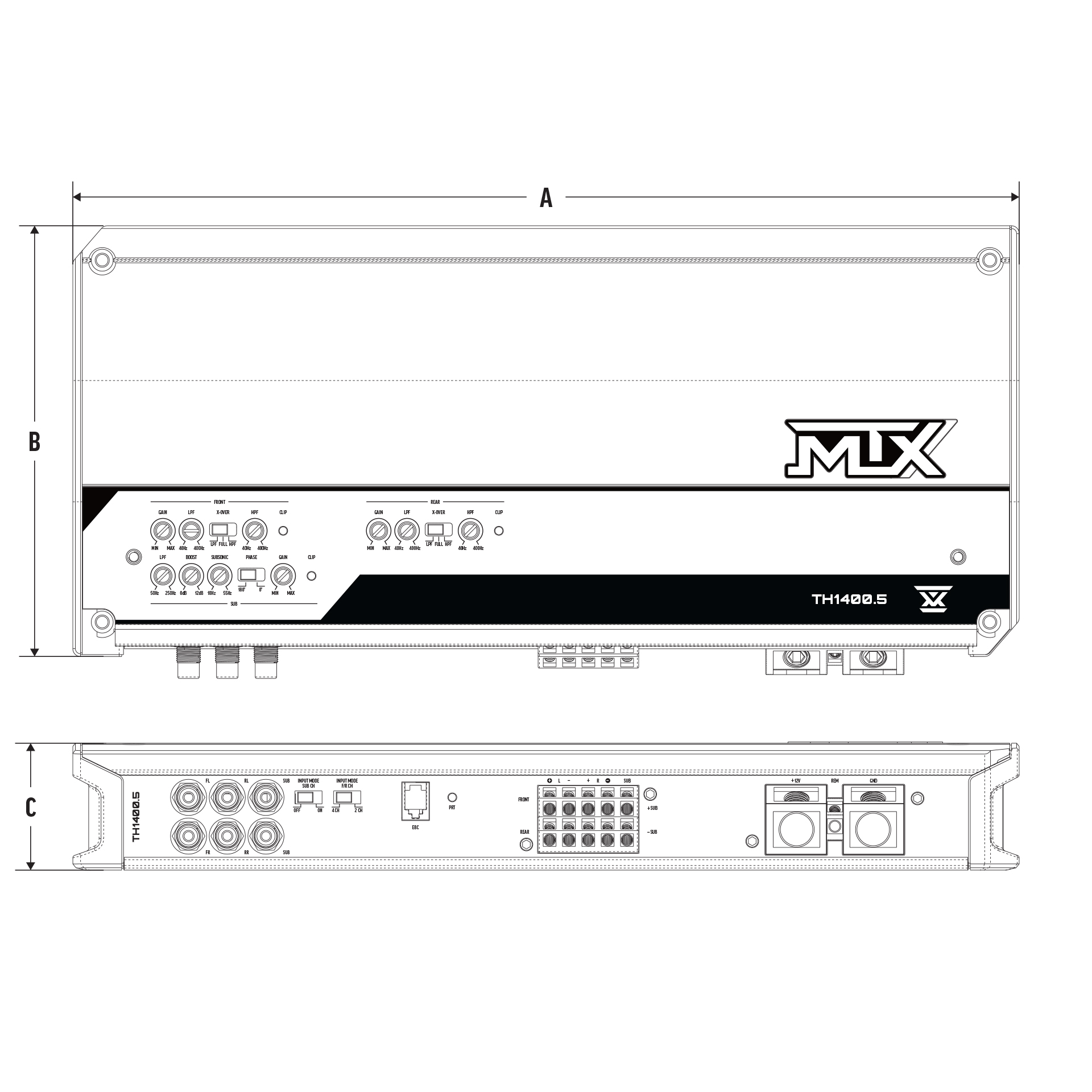 TH1400.5 Dimensions