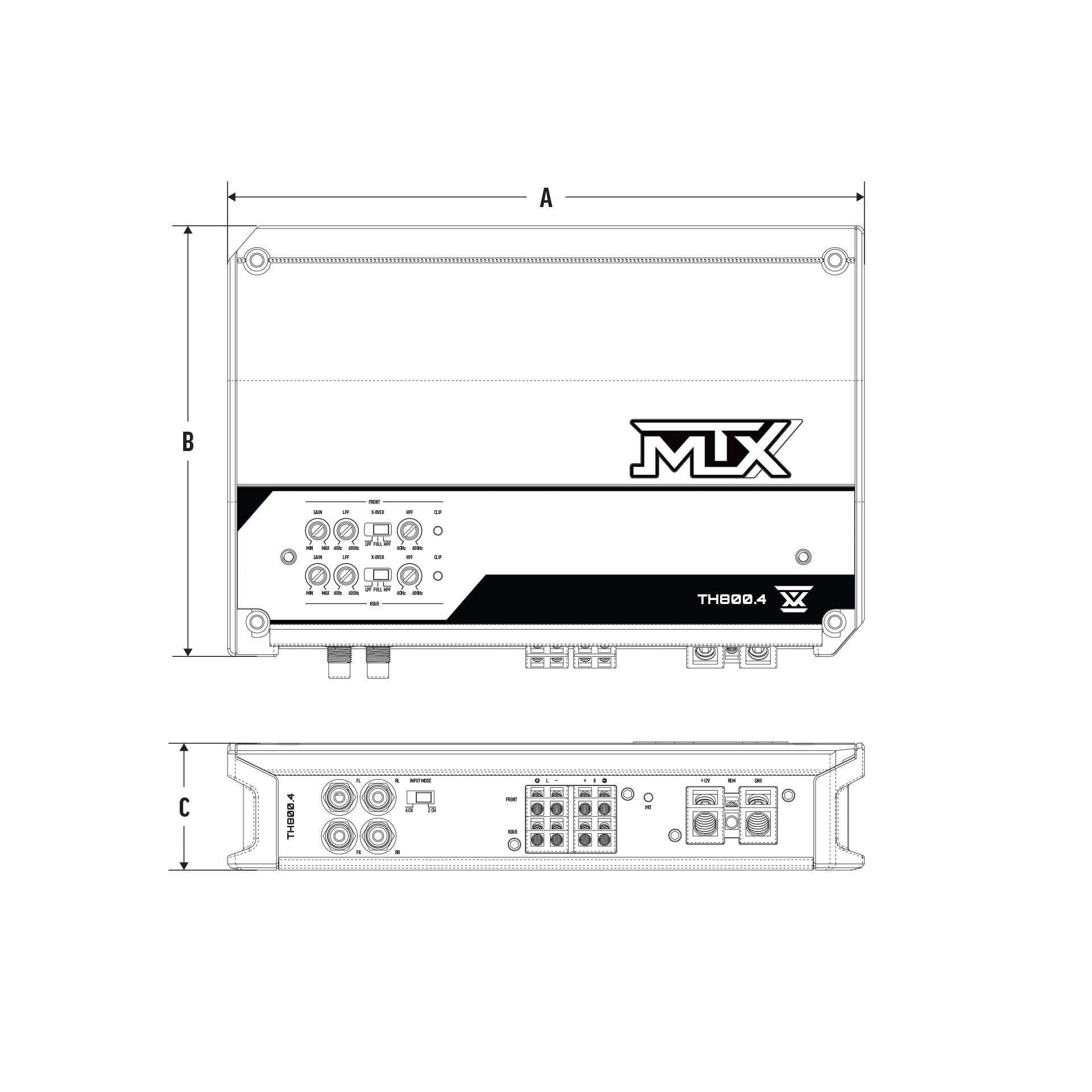 TH800.4 Dimensions