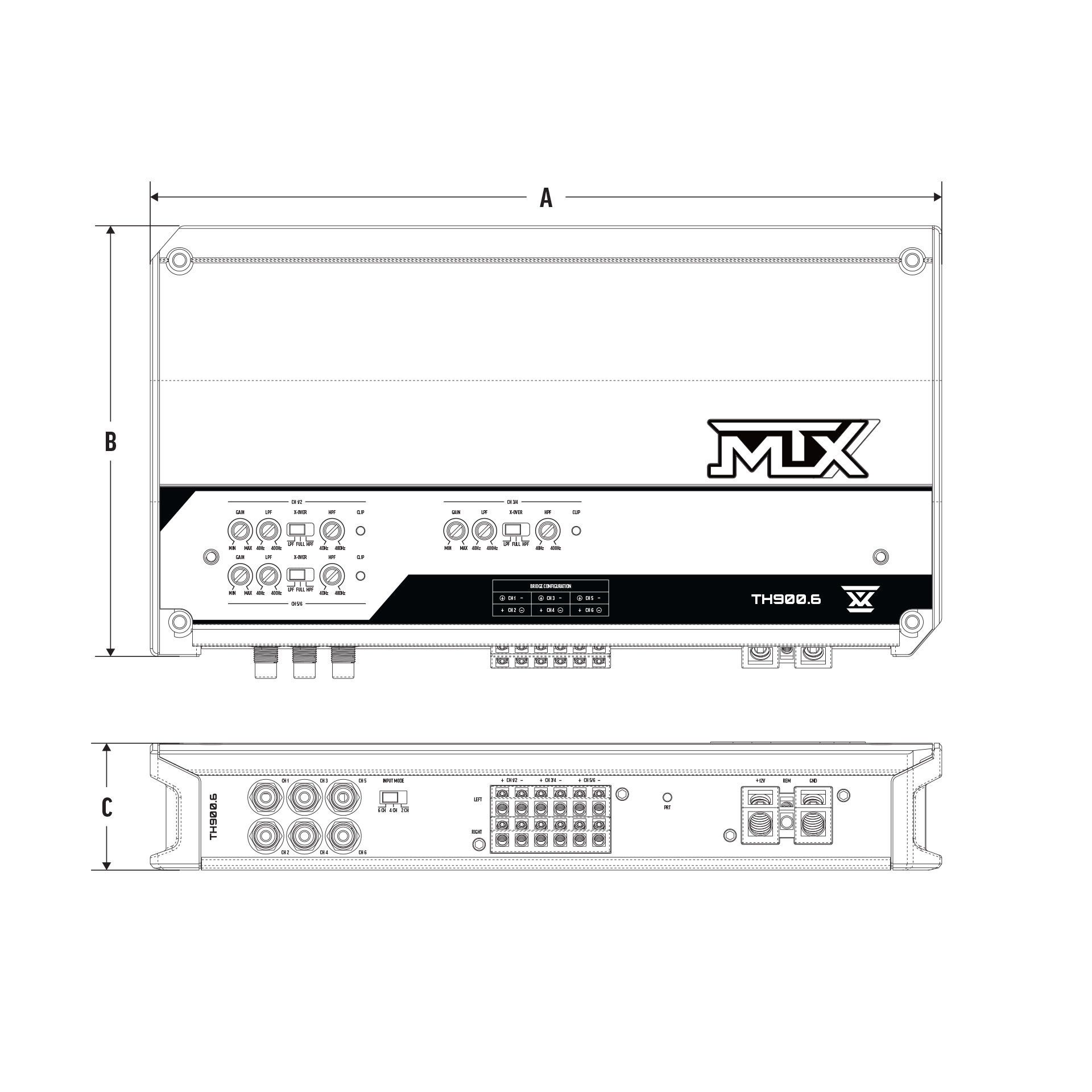 TH900.6 Dimensions